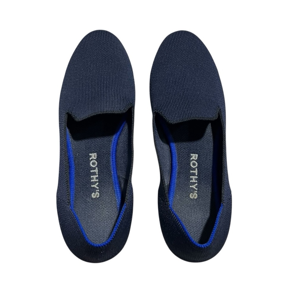 Rothy’s The Loafer Slip On Flat Shoes Navy Blue Size 6.5 - Picture 6 of 10